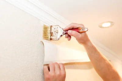 Pose de papier peint à la Selle-Craonnaise — revêtements muraux et toiles de verre